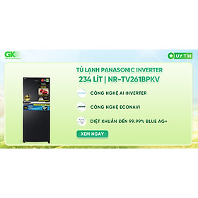 Tủ lạnh panasonic inverter 234 lít nr-tv261bpkv - chỉ giao tại hcm