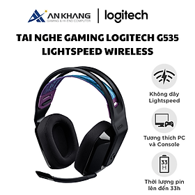 Mua Tai nghe game không dây Lightspeed Logitech G535 - Nhẹ  âm thanh nổi  tương thích PC  PS4  PS5  Mic gấp để Mute - Hàng Chính Hãng