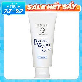 Sữa Rửa Mặt Tạo Bọt Chiết Xuất Đất Sét Trắng Senka Perfect White Clay New 14840 (120g)