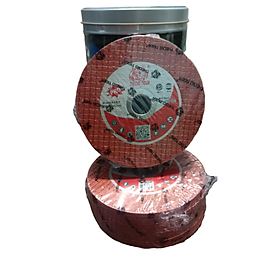 Mua Hộp 100 viên Đá cắt sắt và Inox  hiệu Tiger màu đỏ 1 tấc chính hãng  2 mặt lưới ít chống bể vỡ.