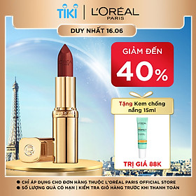 Son satin mịn mượt cao cấp L'Oreal Paris Color Riche Le Rouge 3.7g