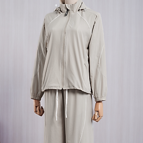 LAROMA Bộ Quần Áo Gió Nữ 2 Lớp | Thiết Kế Basic - Giữ Ấm - Cản Gió - Bền Bỉ - Co Dãn Nhẹ