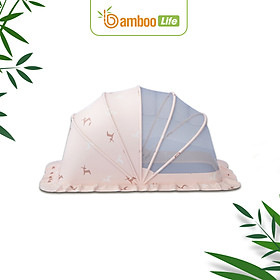 Màn chụp cho bé tự bung Bamboo Life mùng chụp em bé sơ sinh gấp gọn chống muỗi côn trùng giảm ánh sáng an toàn tiện lợi dùng được ở giường nôi cũi