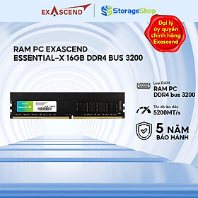Ram PC Exascend Essential-X 16GB DDR4 bus 3200 Hàng chính hãng