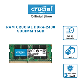 Mua Ram Laptop Crucial DDR4 16GB Bus 2400MHz - CT16G4SFD824A - HÀNG CHÍNH HÃNG