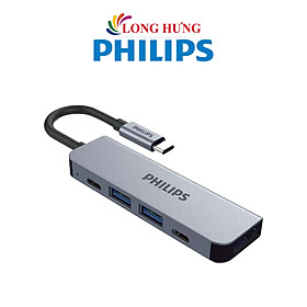 Mua Cổng chuyển đổi Philips 5-in-1 Multifunction Adapter USB-C Hub SWV6115G/59 - Hàng chính hãng