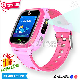 Đồng hồ Thông minh Đinh vị WIfi Camera Kép Pin Trâu dành cho Trẻ em Tiểu học AMA Watch Y96S - Hàng nhập khẩu - Hồng (Pink)
