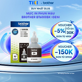 Brother BT6000BK Ink Cho DCP-T300/T700W/MFC-T800W (Đen) - Hàng Chính Hãng