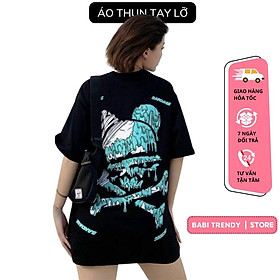 Áo Thun Tay Lỡ Acidic Form Rộng Phù Hợp Mọi Lứa Tuổi Chất Cotton Tici Thoáng Mát Unisex  - Babi Trendy ATC15