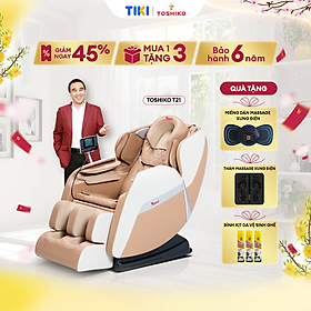 Ghế Massage Toàn Thân Đa Năng Toshiko T21 Pro điều khiển giọng nói, Công Nghệ Nhiệt Hồng Ngoại Tiên Tiến, Hỗ Trợ giảm tình trạng đau mỏi người, ghế massage toàn thân, ghế massage giá rẻ