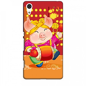 Ốp lưng dành cho điện thoại SONY Z4 Heo Xuân Đánh Trống