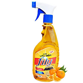 Nước Lau Bếp Đa Năng FiLy 500ml Hương Cam Chanh Tẩy Siêu Nhanh,An Toàn Da Tay
