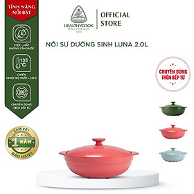 Mua Nồi Sứ sinh dưỡng Minh Long Healthy Cook Luna 2L - dành cho bếp điện đồ sứ thời thượng dân dụng thông minh