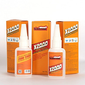 Keo dán X2000 siêu dính đa năng, dán tất cả vật liệu bằng gỗ, thủy tinh, dán nhựa an toàn với da tay