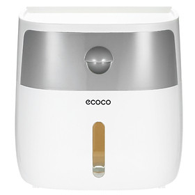 ecoco Wall-Mounted Bathroom Tissue Dispenser Tissue Box for Multifold Paper Towels Tissue Storage Box with Drawer