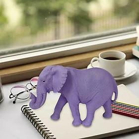 Elephant Statue Table Resin Elephant Figurine for Shelf Holidays Desktop