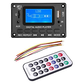 #2*40W Auto Digital Display Bluetooth 5.0 MP3 Player  Board for Cars