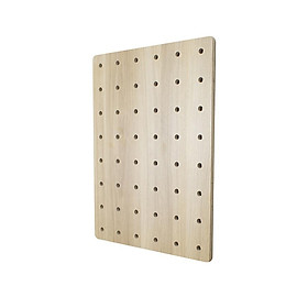 Mua Bảng Gỗ Đục Lỗ Treo Tường SMLIFE Pegboard - Bảng Gỗ Trang Trí Hiện Đại Làm Bằng Ván Gỗ Plywood Tặng Bộ Ốc Vít và Móc Treo Z Hanger