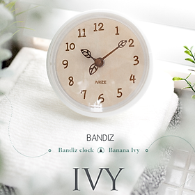 Mua Đồng hồ Kim ARIZE IVY Clock - Hàng Gỗ Thủ Công - Khả Năng Bám Dính Kể Cả Môi Trường Ẩm Ướt