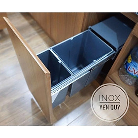 Mua EUROGOLD THÙNG RÁC ĐÔI 2 NGĂN ÂM TỦ CÓ RAY KÉO BẮT CÁNH