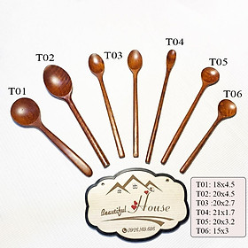 Mua Thìa Cà Phê  Que Khuấy  Thìa Ăn Cơm  Múc Gia Vị Bằng Gỗ Tự Nhiên Tiện Dụng