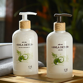 Bộ Dầu Gội - Xả AMLA DETOX LACO Giải pháp cho tóc rụng và nhiều gàu