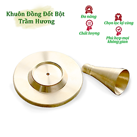 Mua Khuôn Đồng Đốt Bột Trầm Hương KDD  dụng cụ tạo nụ bột trầm làm bằng đồng đúc nguyên chất