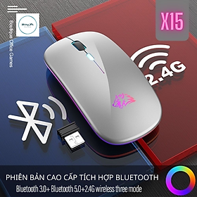 Mua Chuột Bluetooth Không Dây Máy Tính X15 Có Led Đổi Màu Pin Sạc Dùng Văn Phòng  Chơi Game Cực Chất