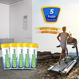 Viên sủi Oresol Pluz tăng cường sức đề kháng, giải khát, bù nước và điện giải (10 viên)