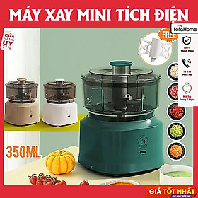 Mua Máy Xay Tỏi Ớt  Sinh Tố Mini 350ml Máy Xay Thực Phẩm Trẻ Em Máy Xay Thịt Không Dây Đa Chức Năng