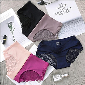 (Hàng loại I) Quần lót Nữ_Quần lót su đúc thun lạnh phối ren Siêu Gợi Cảm mịn mát như lụa MẶC NHƯ KHÔNG MẶC
