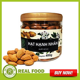 Hũ Hạt Hạnh Nhân REAL FOOD STORE (400g)