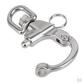 2PCS Horse Harness Quick Release Swivel Snap Shackle Sailing Boat Rigging