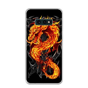 Ốp dẻo Samsung Galaxy S10E - 0218 FIREDRAGON - Hàng Chính Hãng