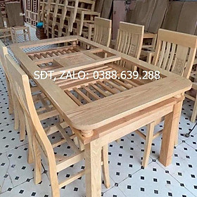 Mua Bàn ăn 2 tầng gỗ sồi tự nhiên