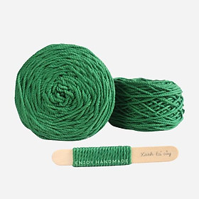 Dây thừng macrame cotton TÔNG LẠNH 3 xoắn, 3mm / 5mm, 0.5kg