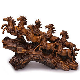 Mua Tượng ngựa điêu khắc bát mã phong thủy  tượng ngựa trang trí để bàn  kệ tủ TV decor trang trí phòng khách đẹp & quà tặng