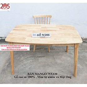 Mua BÀN TC205 - BÀN GỖ CAO SU 1M2 - MÀU TỰ NHIÊN - NỘI THẤT TC205