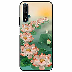 Ốp lưng in cho Huawei Nova 5T Mẫu Bảy Đóa Sen