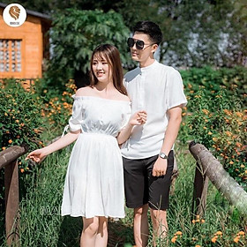 SET ÁO ĐÔI SƠ MI ĐẦM, ĐỒ CẶP THỜI TRANG