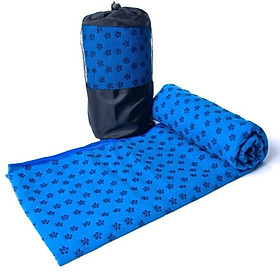 Khăn Trải Thảm Tập Yoga Chính Hãng Amalife Kèm Túi Đựng - Nhiều Màu Phủ Hạt Silicon