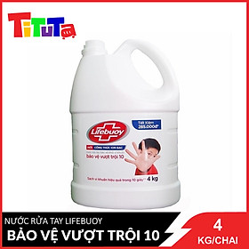 Nước Rửa Tay Lifebuoy Bảo Vệ Vượt Trội 10 - 4kg