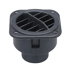 Universal 42mm Warm Air Vent Outlet Replacement Black 360 Degrees Rotation Parts Grille Square Heater Duct Air Vent Outlet for ATV Car