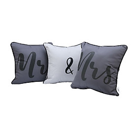 Mua Bộ 3 gối tựa lưng sofa  văn phòng MR&MRS nhiều màu  bằng vải cotton | Index Living Mall - Phân phối độc quyền tại Việt Nam