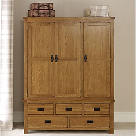 Mua Tủ áo gỗ sồi 3 cánh 5 ngăn kéo Juno Sofa KT 160 x 60 x 200cm