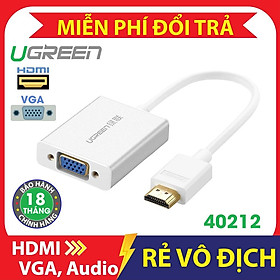 Dây HDMI sang VGA có Audio 40212 chính hãng Ugreen