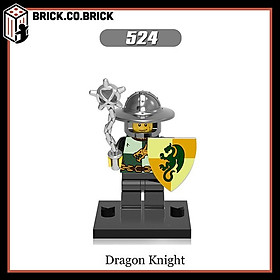 Đồ chơi Lắp ráp Mô hình Nhân vật hiệp sĩ Trung cổ Minifig Kingdoms &amp; Castle X0148