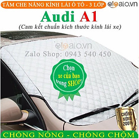 Tấm che kính lái ô tô Audi A1 CAO CẤP 3 Lớp Chắn Nắng Cản Nhiệt - OTOALO