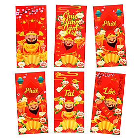 Bộ 6 Bao Lì Xì Phát Tài Phát Lộc