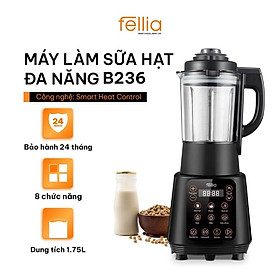 Mua Máy làm sữa hạt đa năng Fellia B236 - 8 chế độ được cài đặt sẵn - Bảo hành 24 tháng-Hàng Chính Hãng